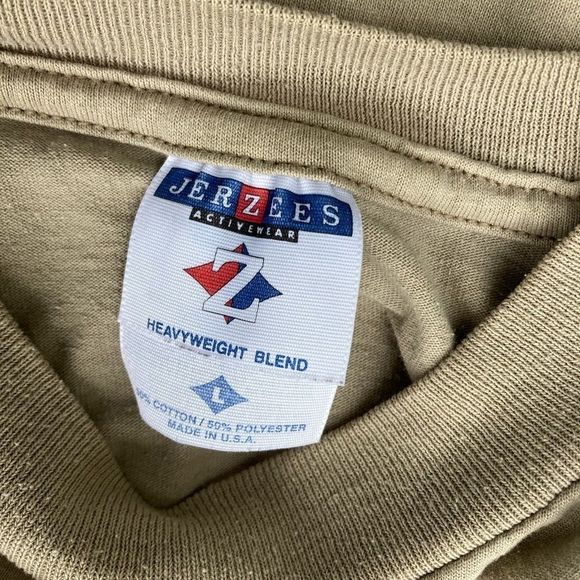 JERZEES WOMEN GOLFER PATCHWORK TSHIRT VINTAGE LARG - Picture 7 of 7